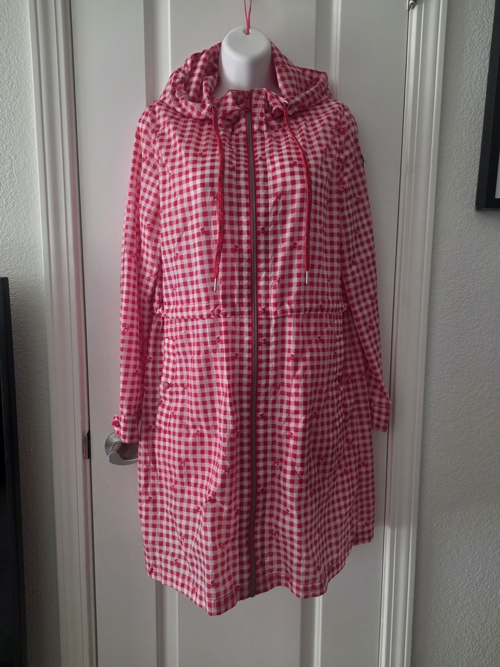 Agatha Golf Womens Gingham Raincoat Size 95/M.
